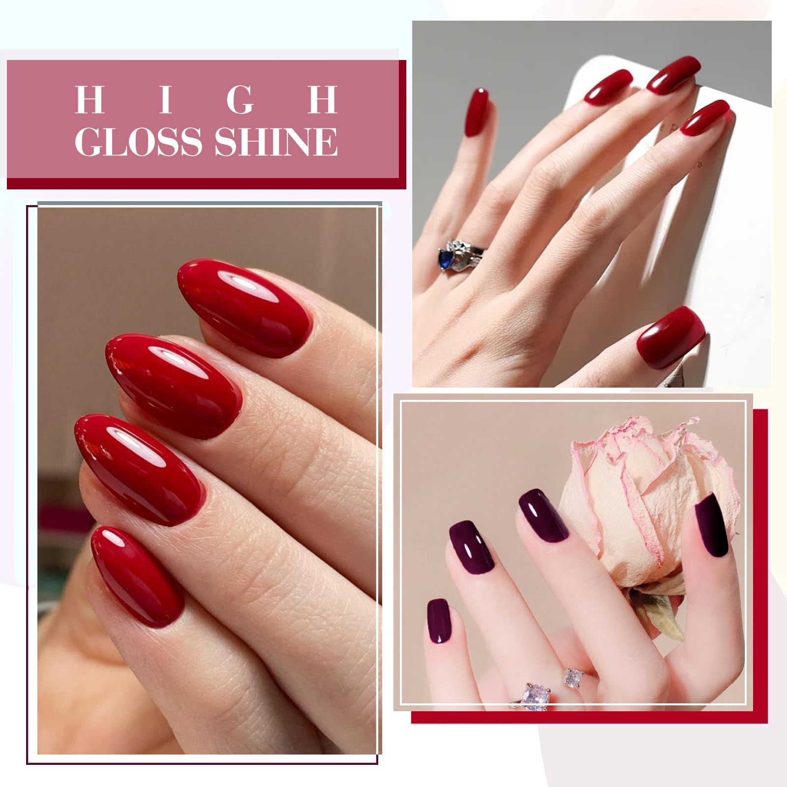 CANNI LED/UV cure shot showing salon-quality at-home nails.