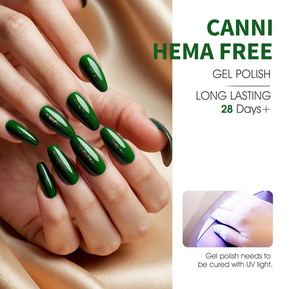 CANNI mint nail color bottle offers fresh hue and crisp color payoff.