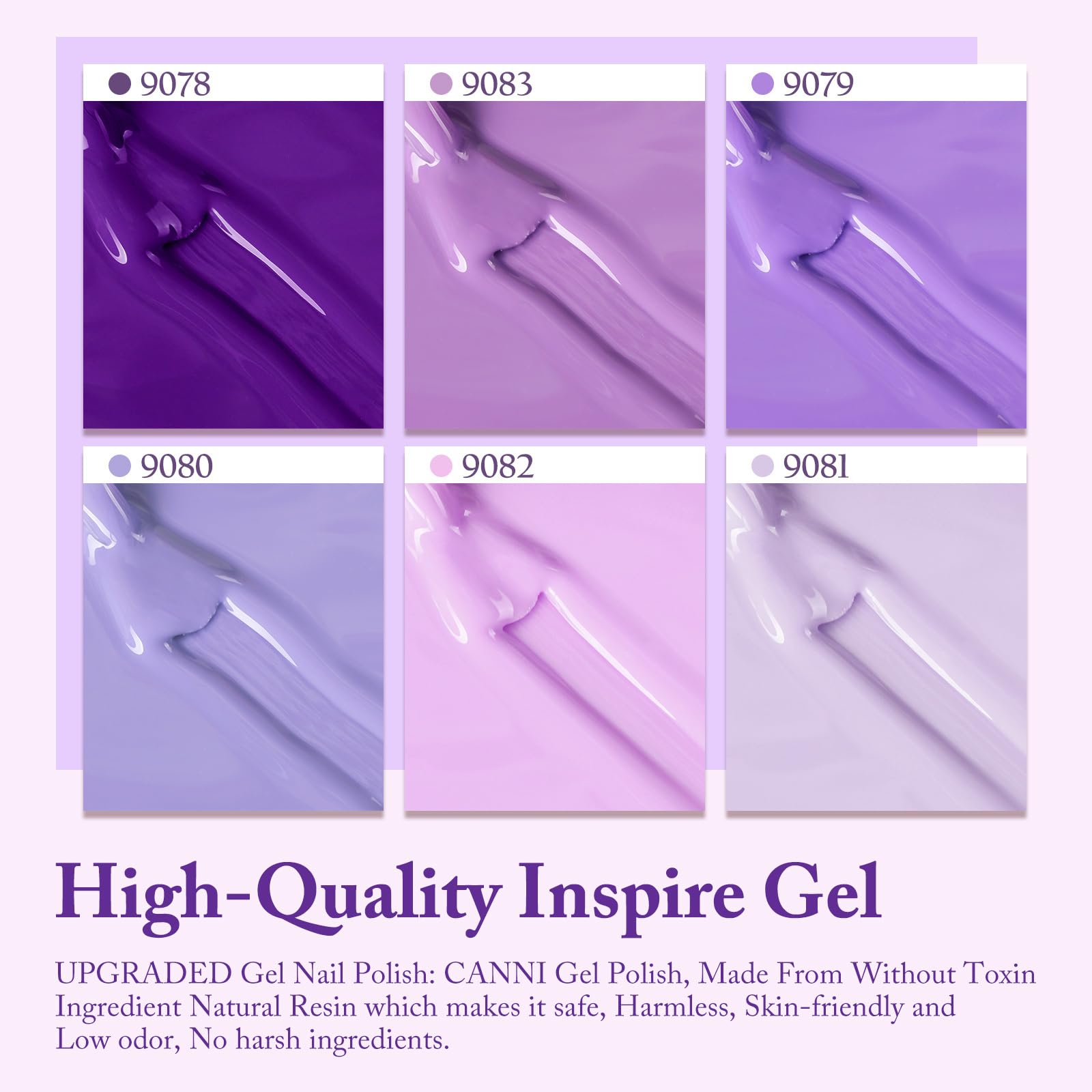 CANNI pastel pink gel polish bottle offers creamy, versatile manicure options.
