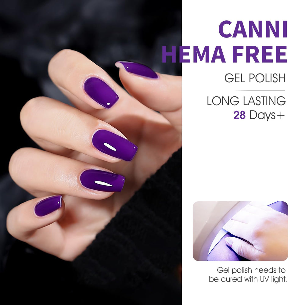 CANNI pastel pink gel bottle offers everyday wear with high shine.