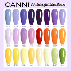 CANNI color bottles with 3D crystal labels aid precise color viewing.