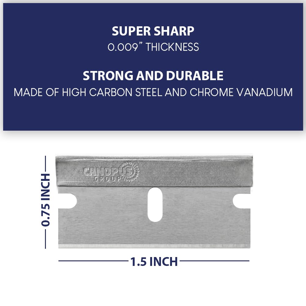 CANOPUS blades are individually wrapped for protection during storage and changes