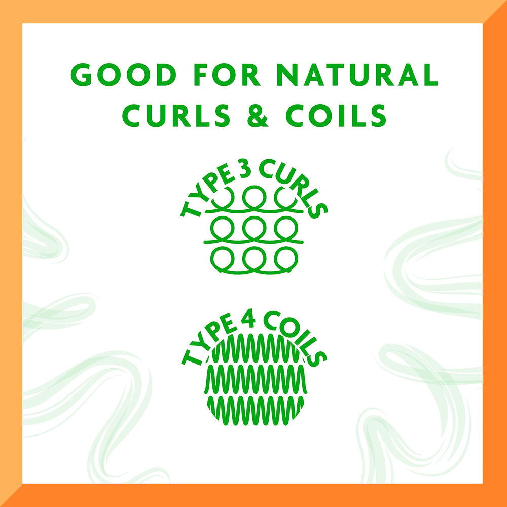 Cantu Avocado Hydrating Curling Cream defined curls close-up showing curl pattern and frizz control