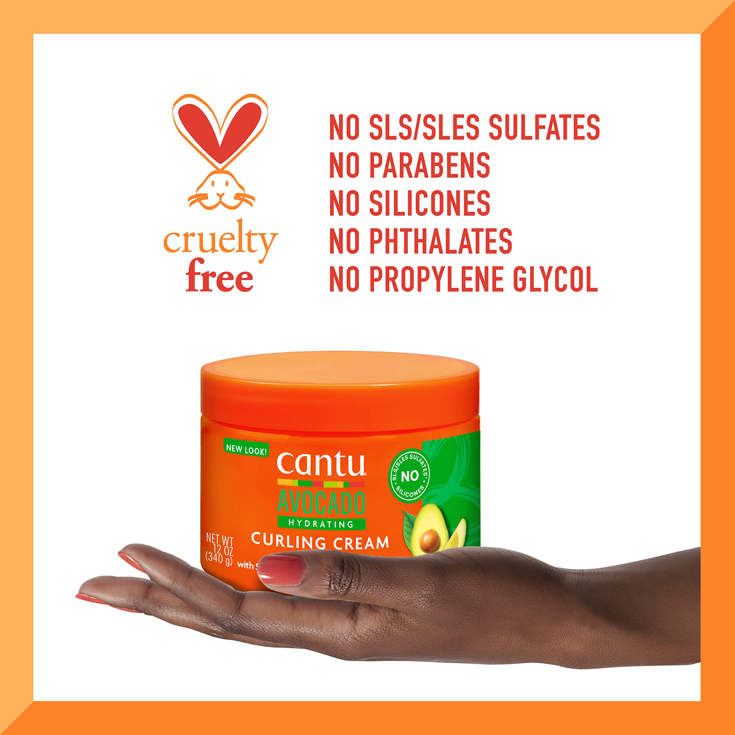 Cantu Avocado Hydrating Curling Cream twist-out styling with gel for lasting definition