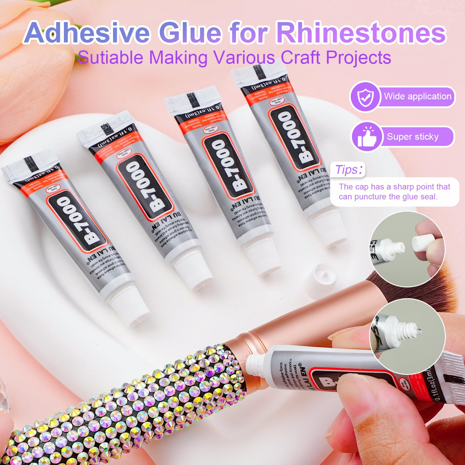 CANVALITE DIY crafting with rhinestones for nails, eyes, clothes and gifts