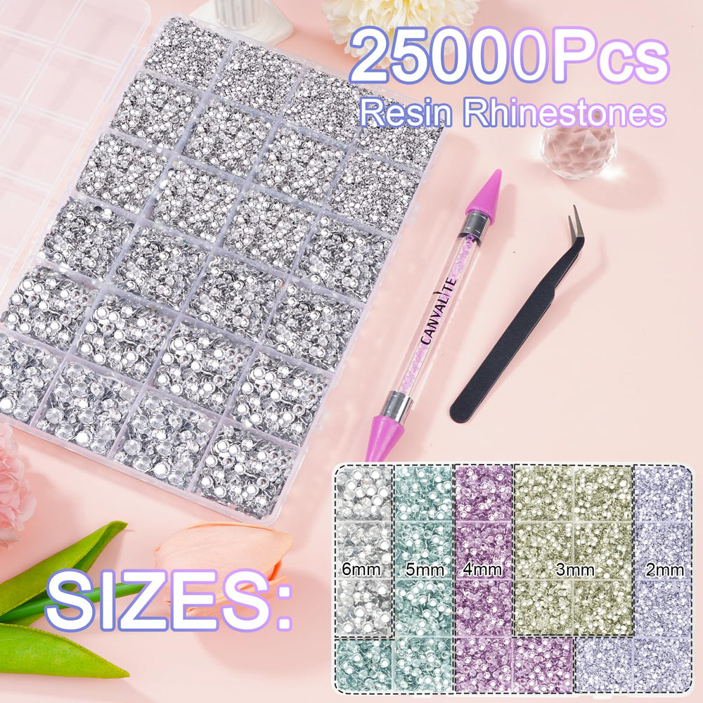 CANVALITE resin jelly rhinestones 5mm detail for bold crystal highlights