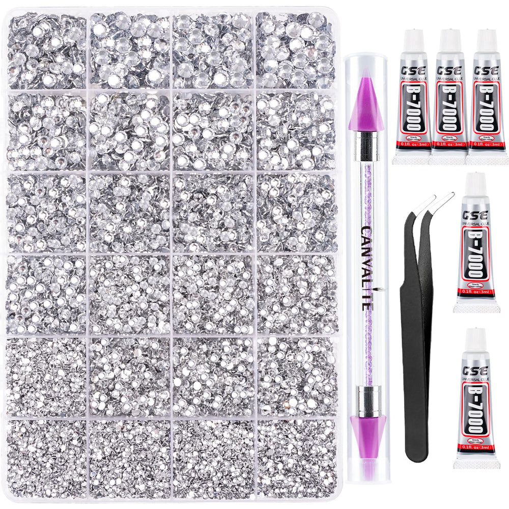 CANVALITE resin jelly rhinestones close-up showing sparkle for precise nail art