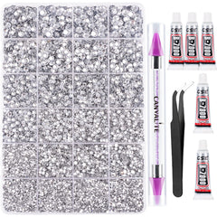 CANVALITE resin jelly rhinestones close-up showing sparkle for precise nail art