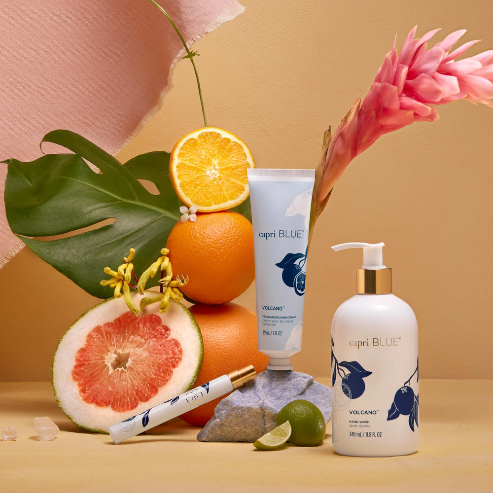 Capri Blue cruelty-free vegan hand cream designed without gluten parabens sulfates or phthalates.