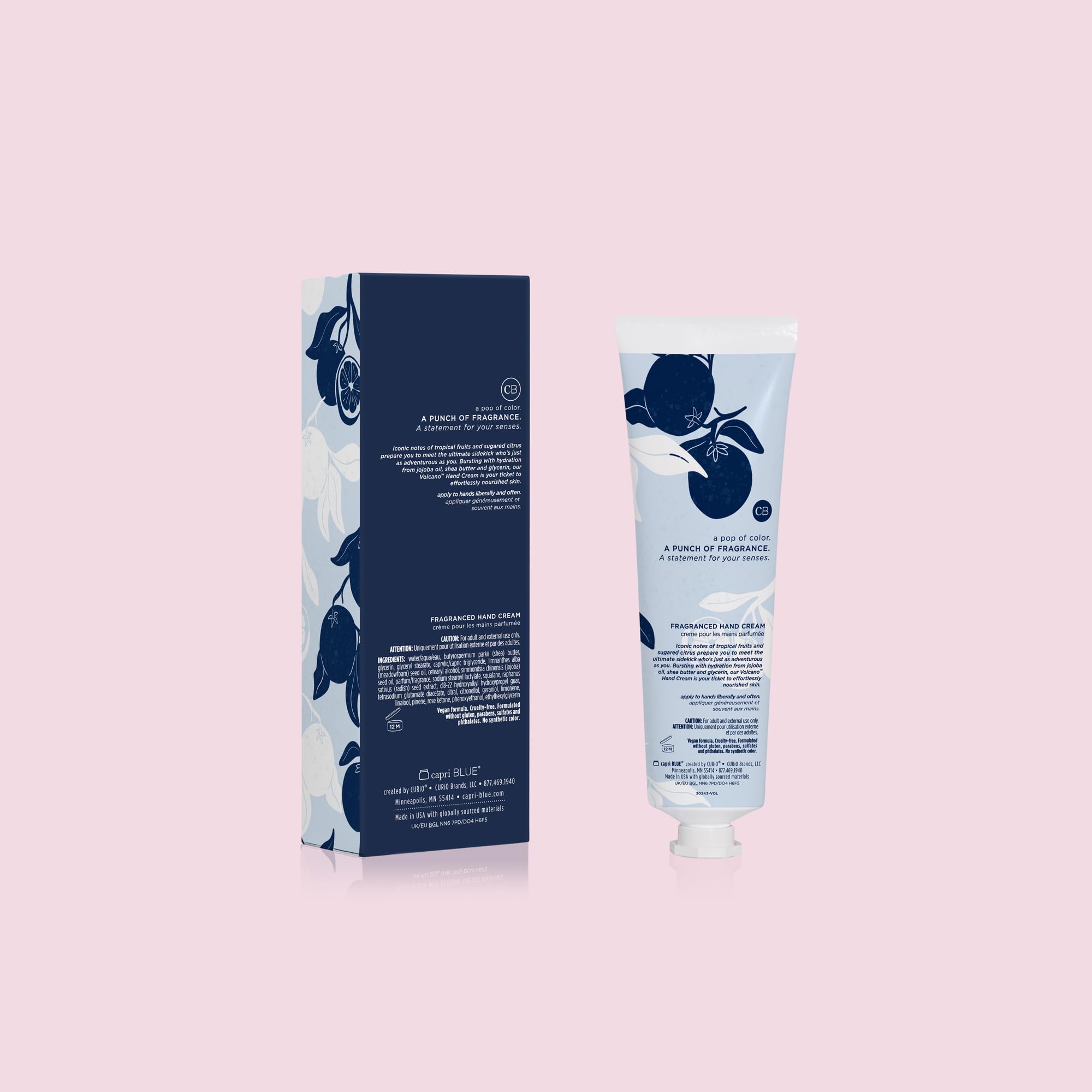Capri Blue travel-size tube fits purses desks and pockets for quick refreshment.