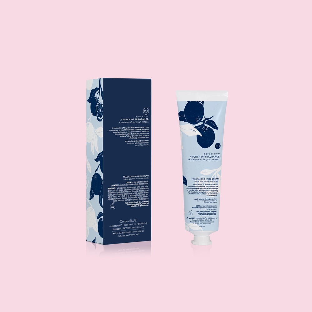Capri Blue travel-size tube fits purses desks and pockets for quick refreshment.