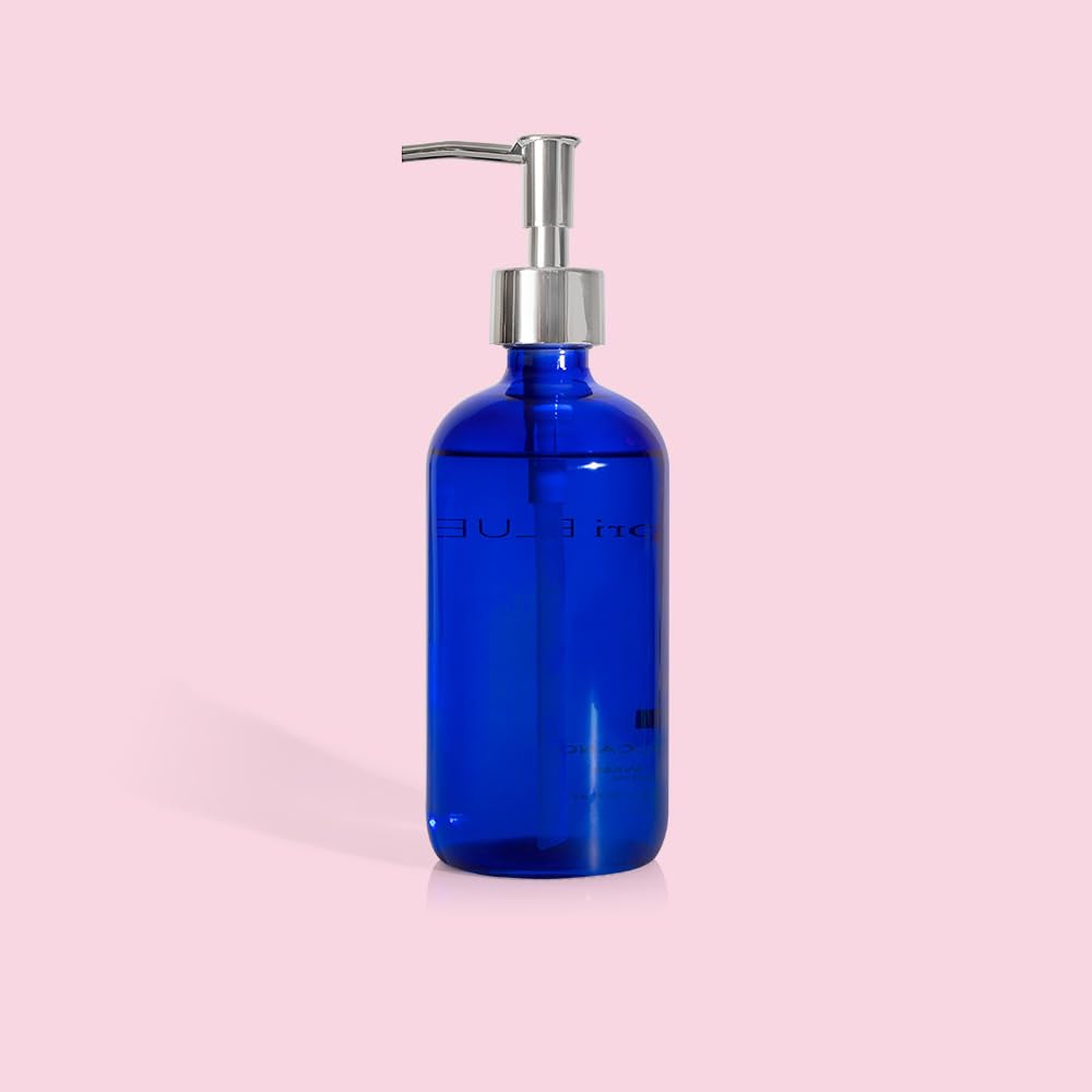 Capri Blue Volcano brand logo on a cobalt bottle signaling premium fragrance soap