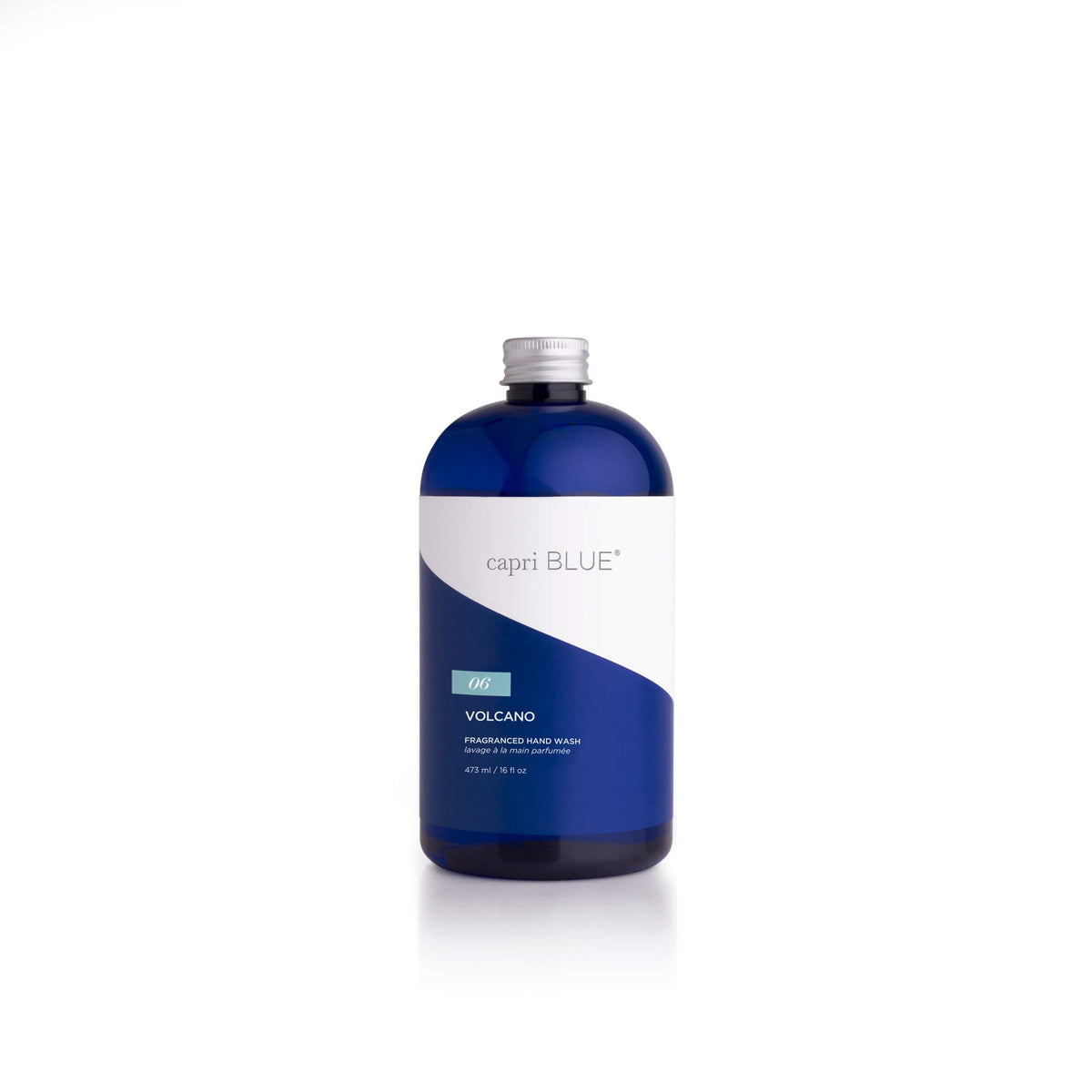 Capri Blue Volcano hand soap bottle with tropical-fruit aroma for a refreshing cleanse