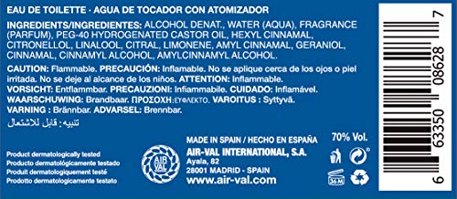 Captain America Marvel EDT spray-application for even distribution.
