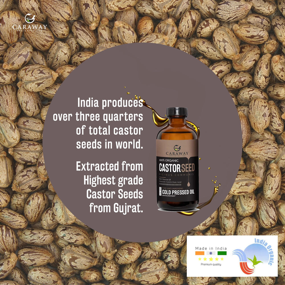 CARAWAY castor oil for eyelashes and brows nourishing lashes.