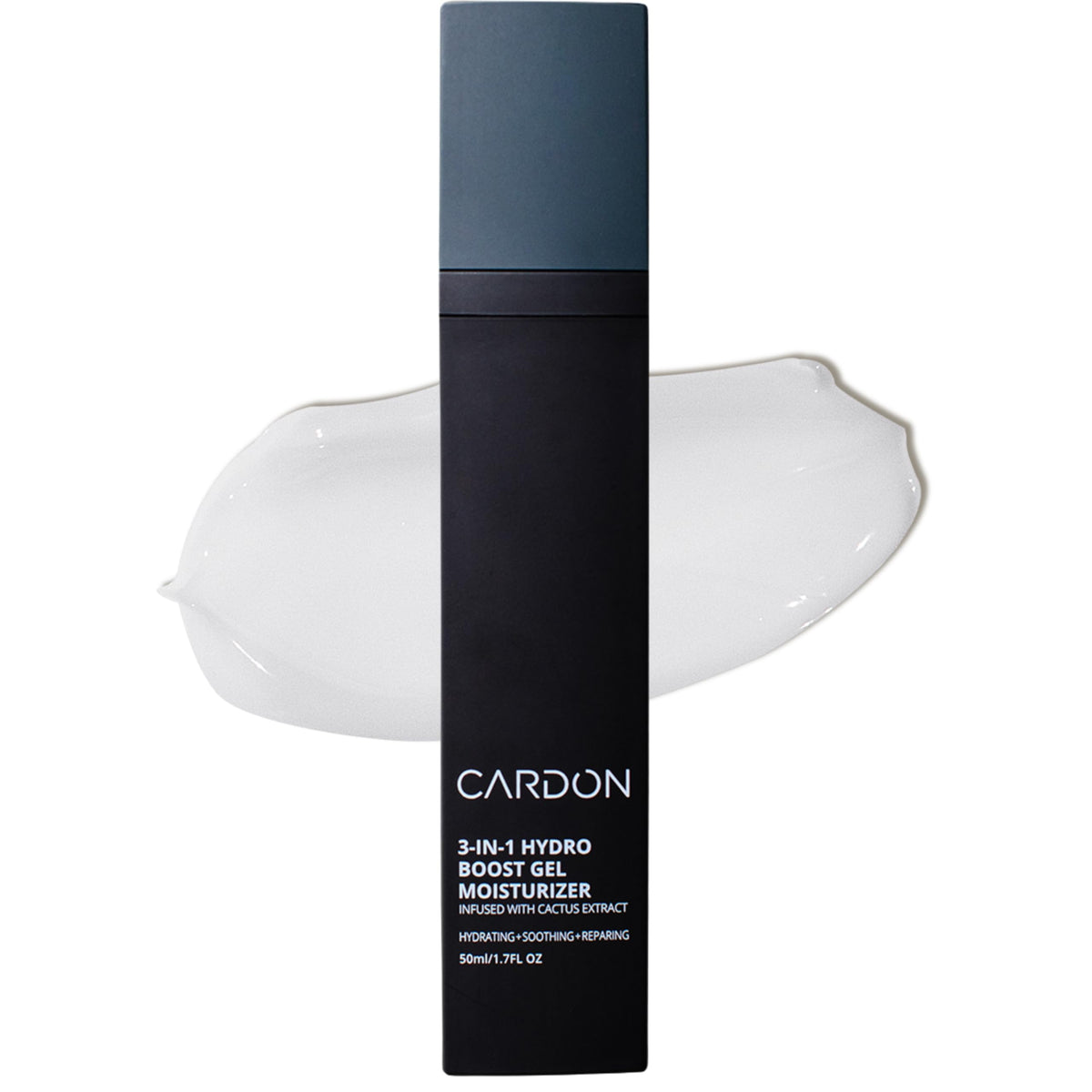 Cardon anti-aging moisturizer bottle closeup for men's skin hydration