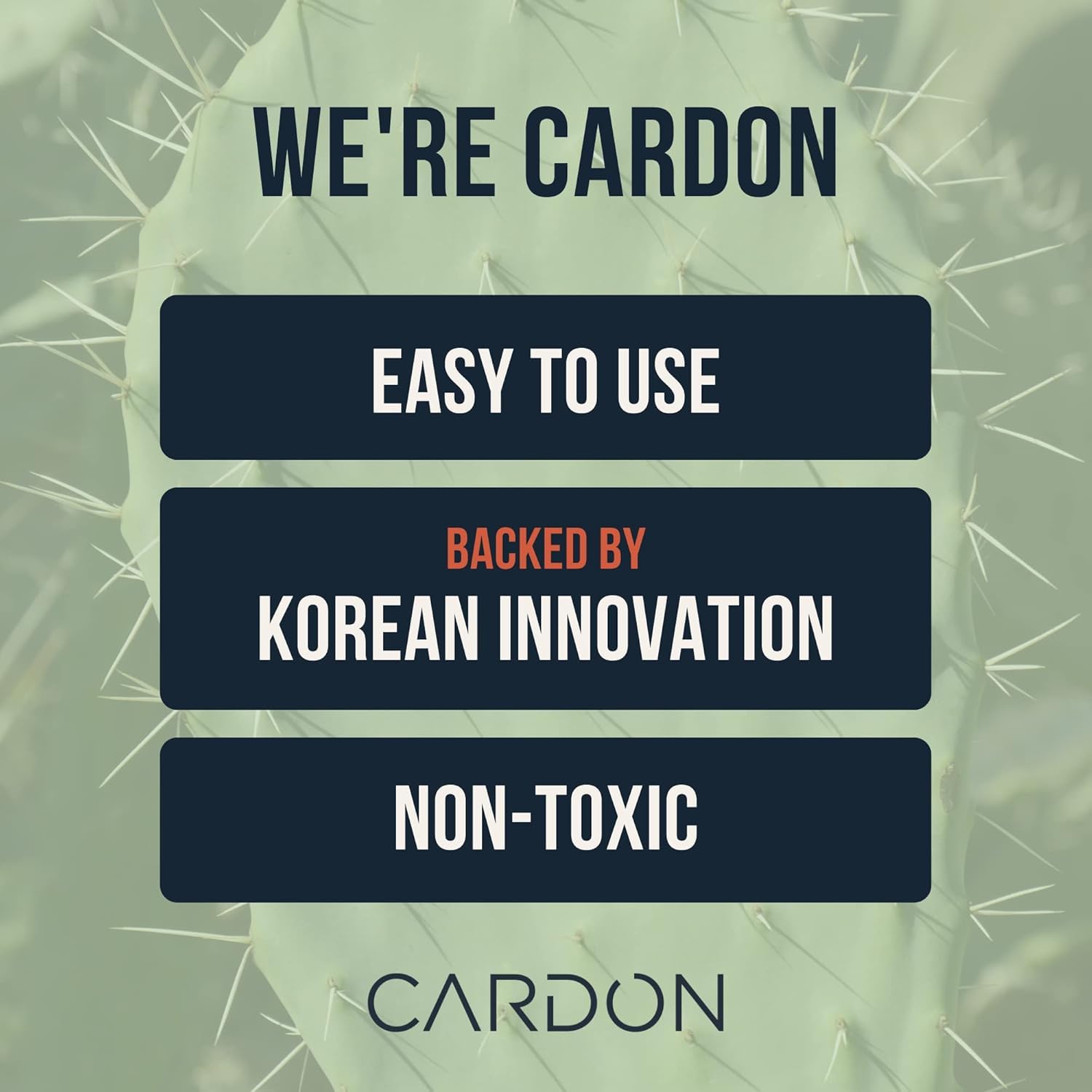 Cardon vitamins A, D, E, K support skin barrier and hydration.