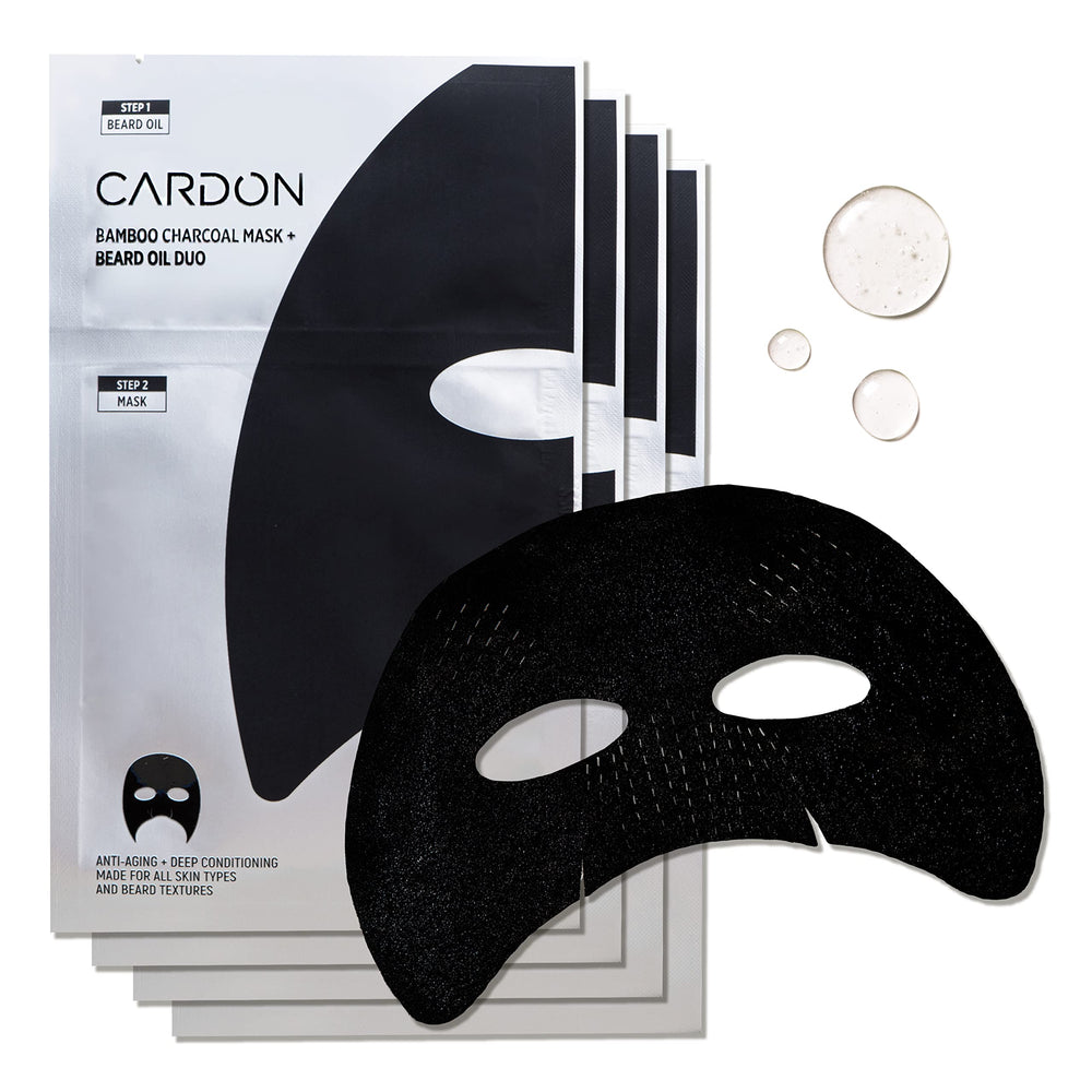 Cardon charcoal face mask top-face application for detox hydration and pore cleansing.