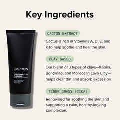 Cardon Deep Pore Cleaning Clay Face Wash after-shave soothing use in routine