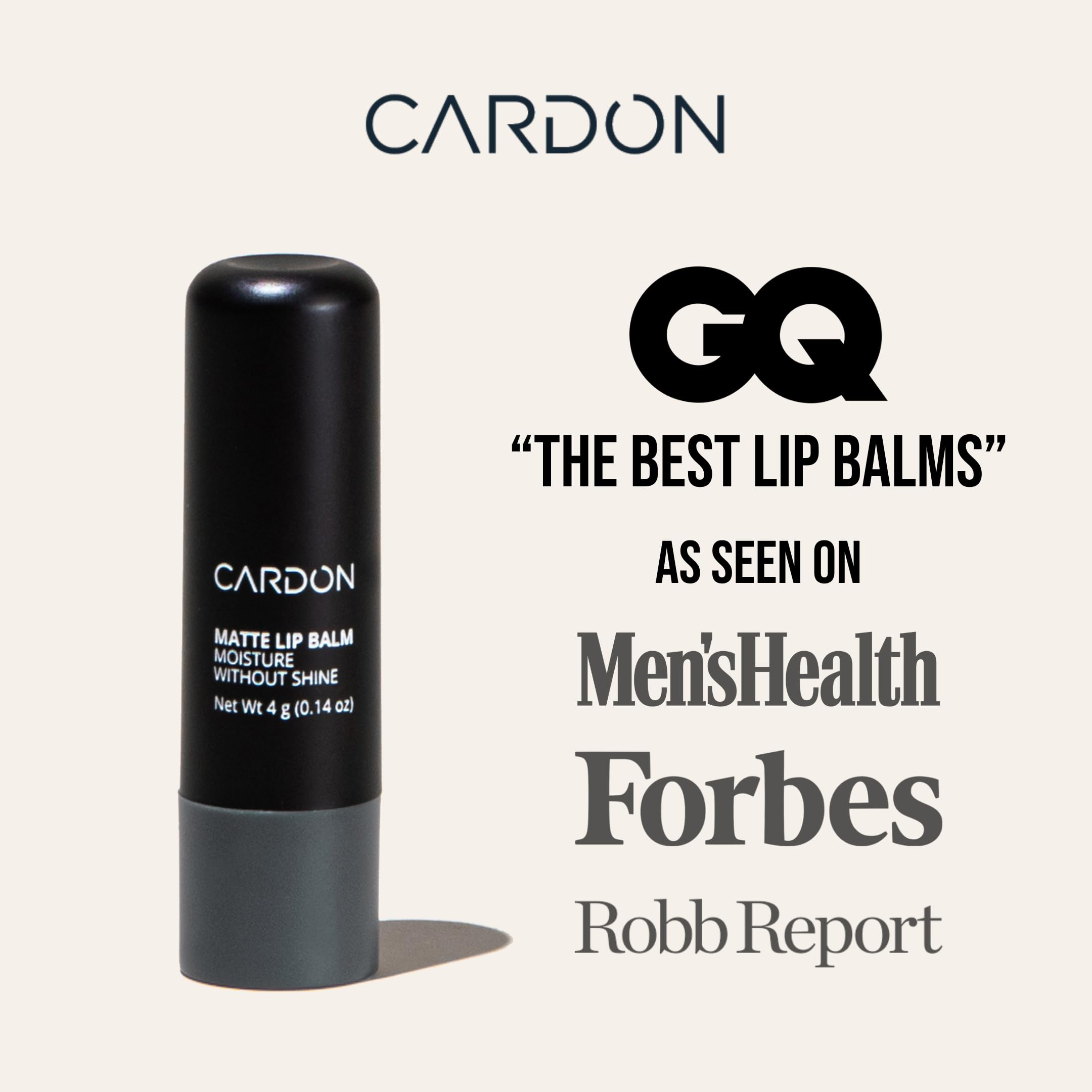 Cardon lip balm 4 pack packaging for convenient multiples