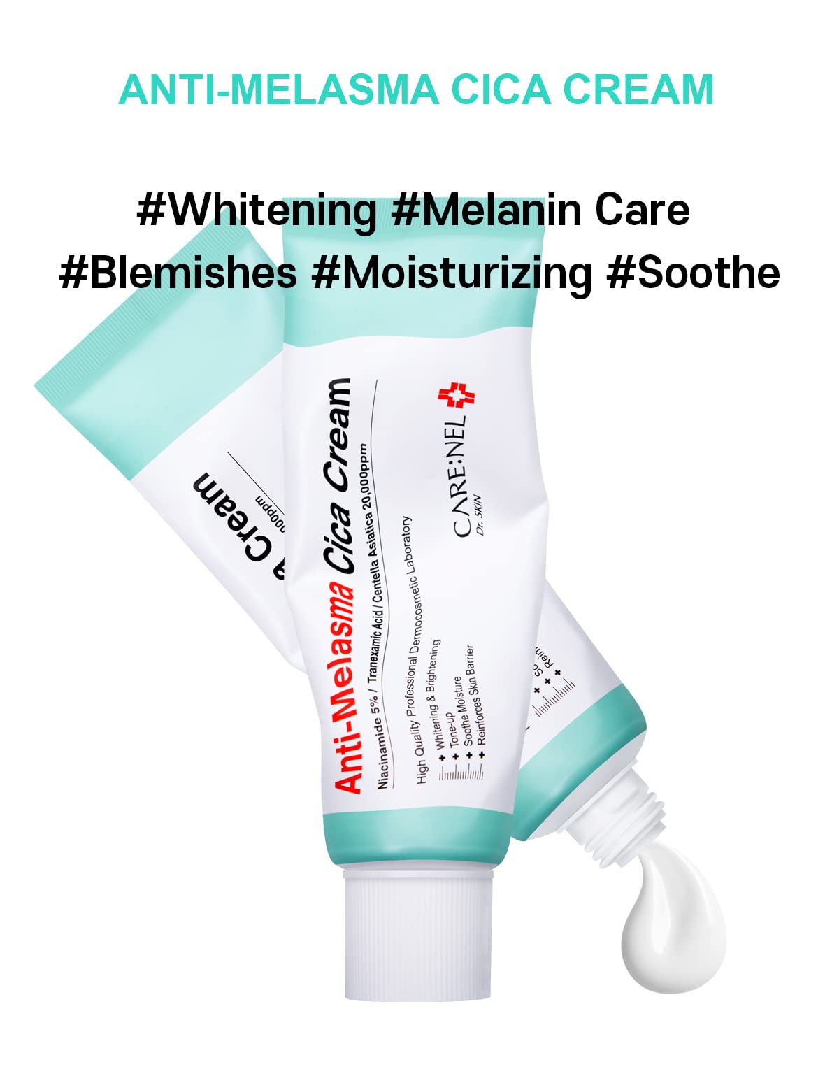 CARE:NEL Niacinamide 5% label communicates potent brightening support and barrier-friendly properties