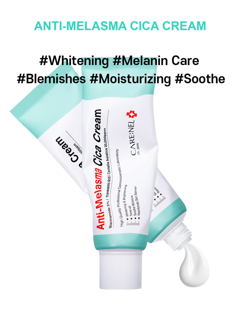 CARE:NEL Niacinamide 5% label communicates potent brightening support and barrier-friendly properties