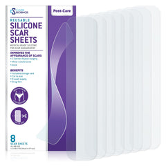 Care Science C Section Recovery silicone scar sheets pack of eight for discreet scar appearance support