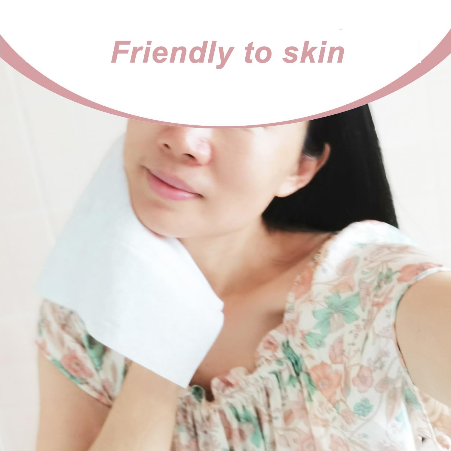 Careboree dry wipe facial-use soft unscented cotton for makeup removal