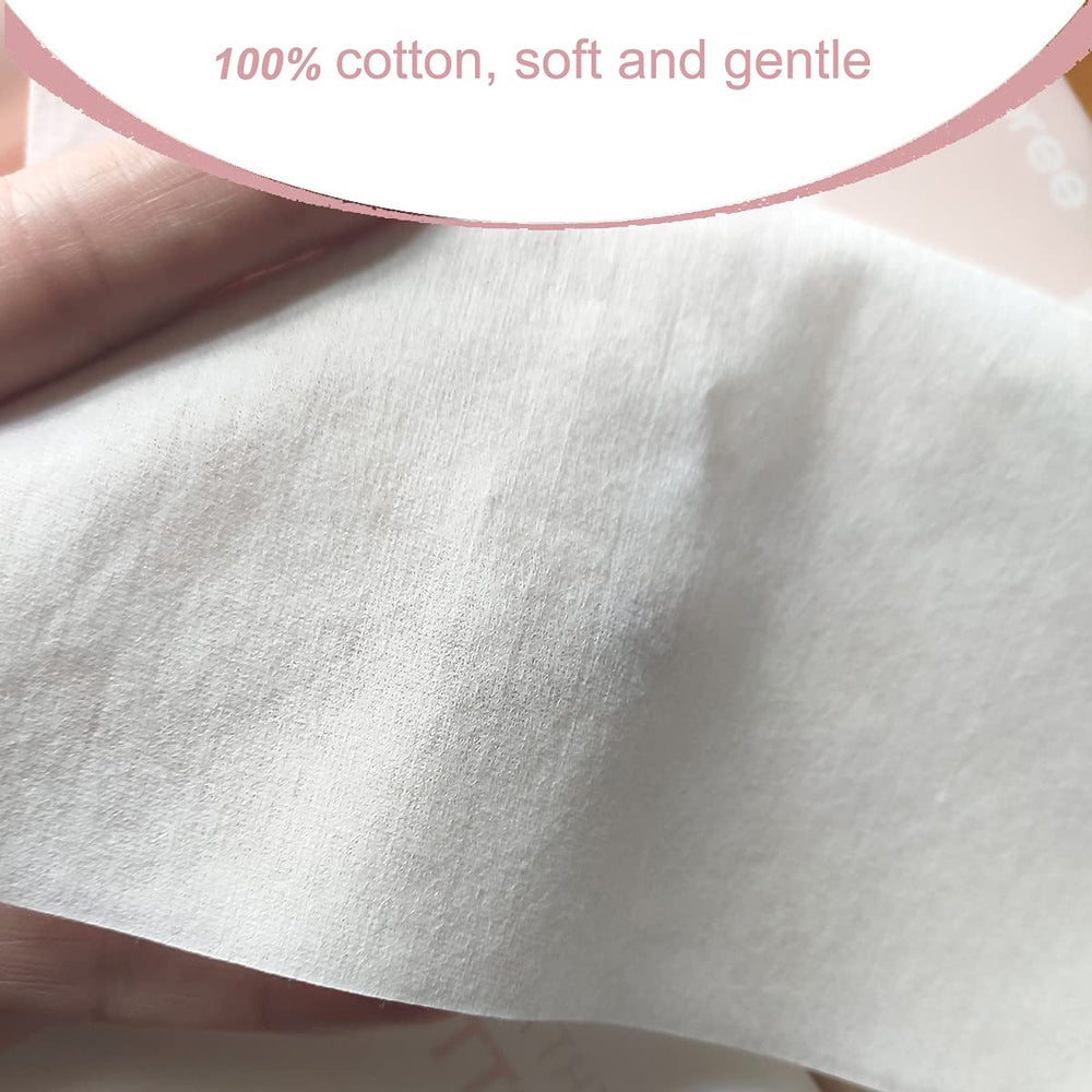 Careboree extra thick dry wipe soft texture showcases comfortable touch for delicate skin