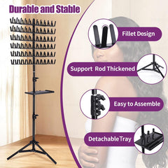 Carefree Finds braiding rack features 144 pegs for organized braiding