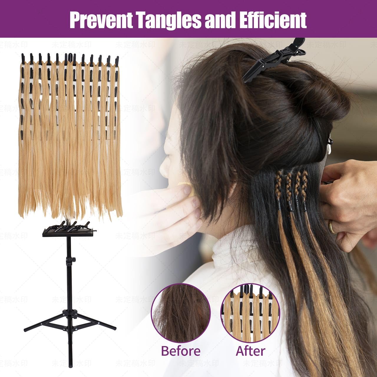 Carefree Finds braiding rack foldable base for easy storage and transport