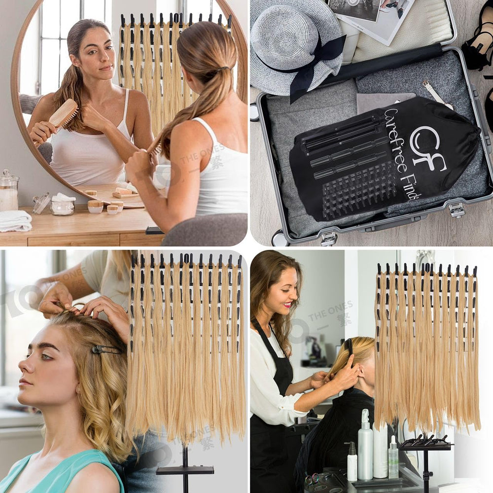 Carefree Finds braiding rack storage bag for on-the-go setup
