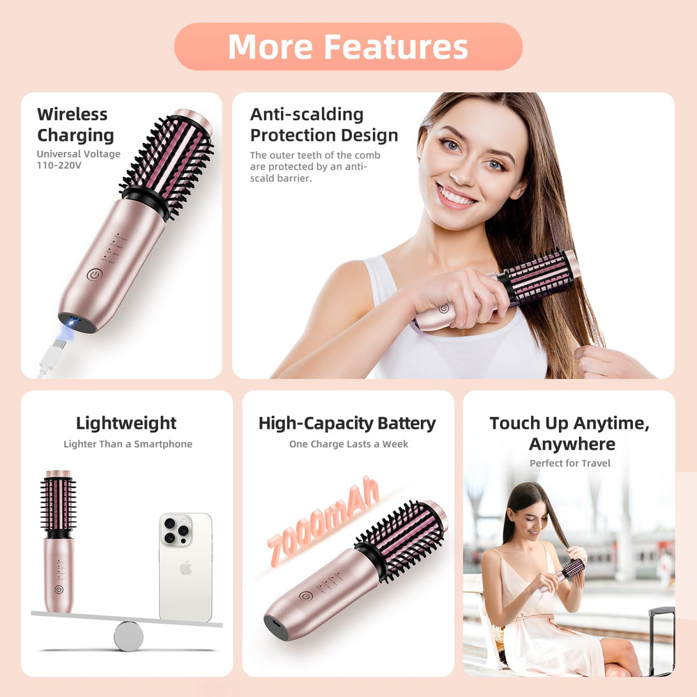 CARESKY four temperature settings from 302 to 410°F for different hair types
