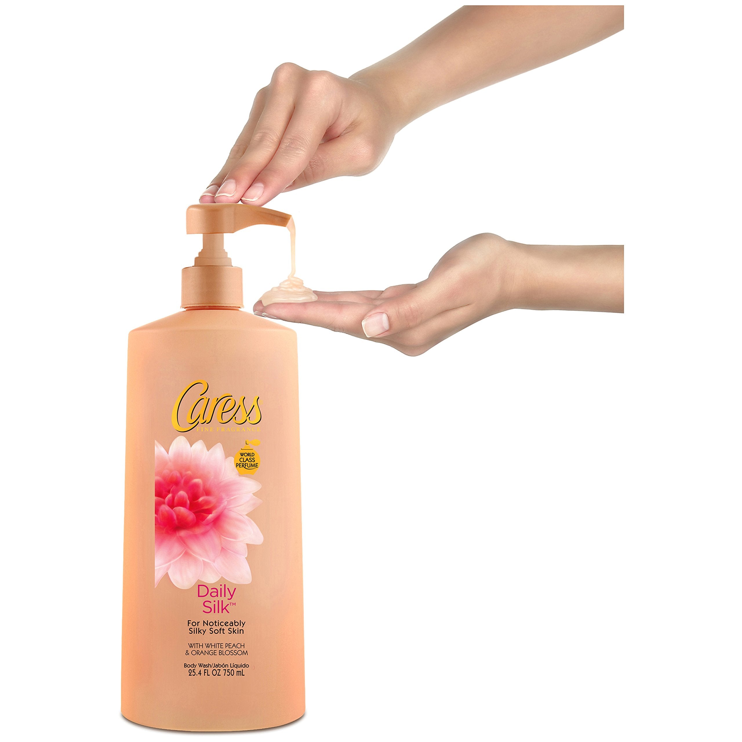 Caress Daily Silk Long-Lasting Scent demonstrates fragrance lasting beyond shower