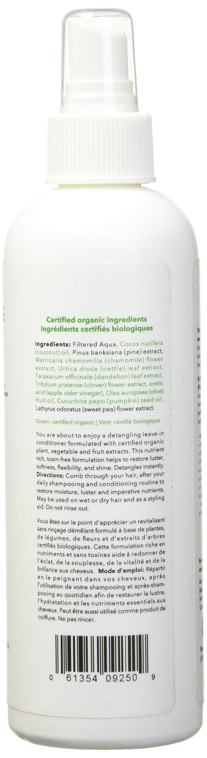 Carina Organics Sweet Pea Leave-In Conditioner dispense top enables quick moisture