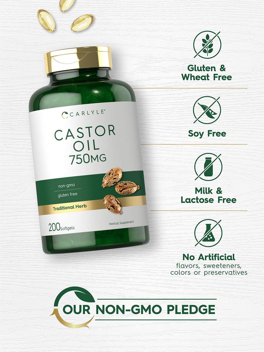Carlyle Castor Oil premium packaging designed for convenient storage