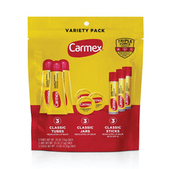 Carmex Classic Medicated Lip Balm Tubes hero shot showing smooth moisture protection
