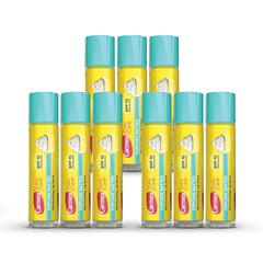 Carmex Daily Care Lip Balm Stick Cupcake Batter packaging shows a 9-count bundle for everyday lip protection.