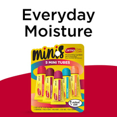 Carmex Daily Care Minis Cool Mint tube close-up for refreshing lips.