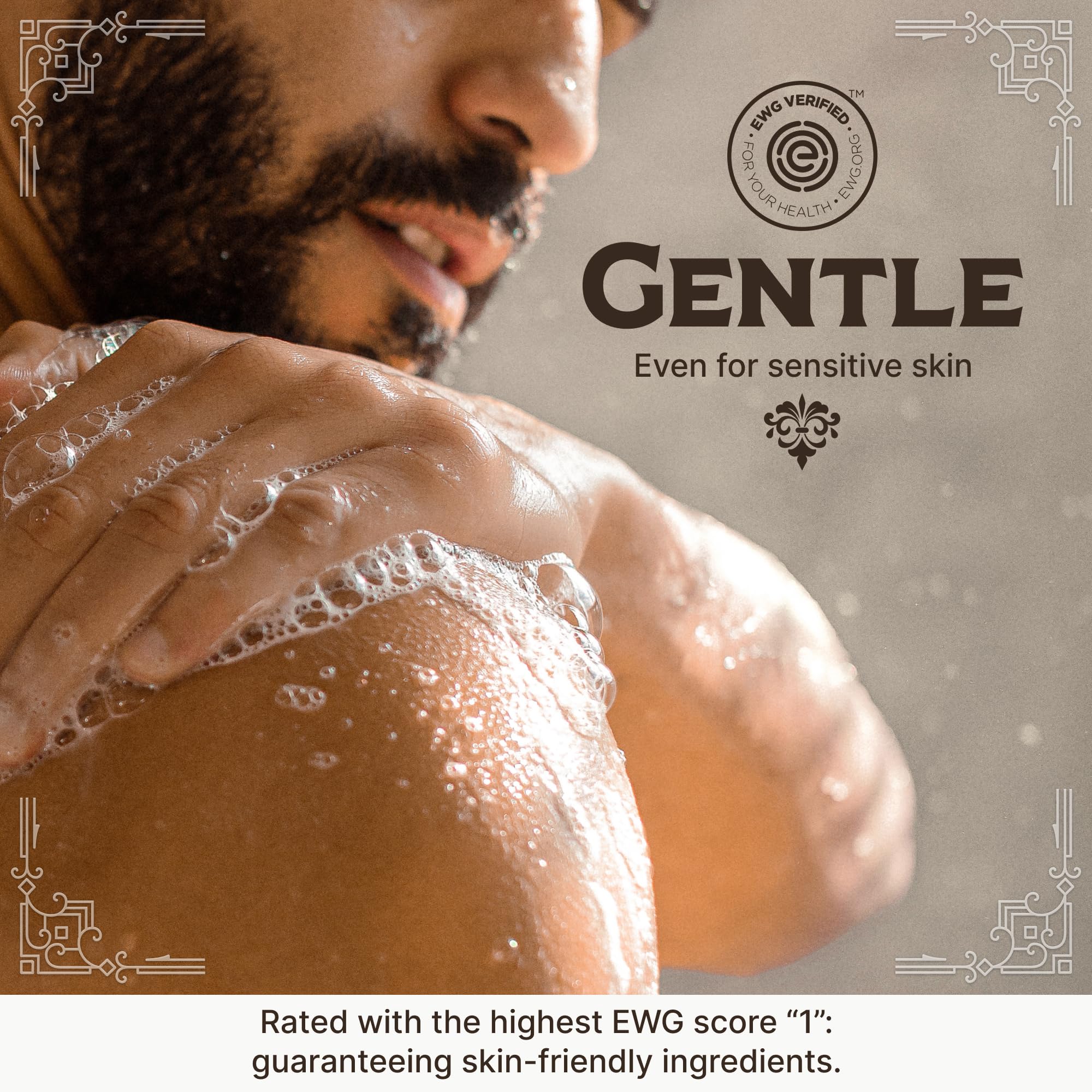 Carolina Castile olive-oil-rich-base highlights gentle cleansing with nourishing plant oils