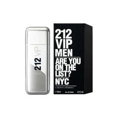 Carolina Herrera 212 VIP bottle front view signals a bold evening fragrance for confident nights.