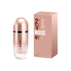 Carolina Herrera 212 VIP Rosé bottle in matte rose packaging for chic gifting.