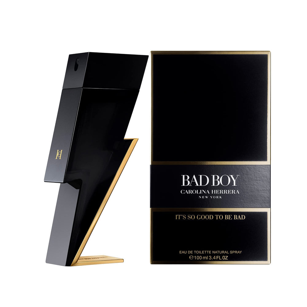Carolina Herrera Bad Boy EDT heart notes cedar and sage suggest magnetic sophistication.