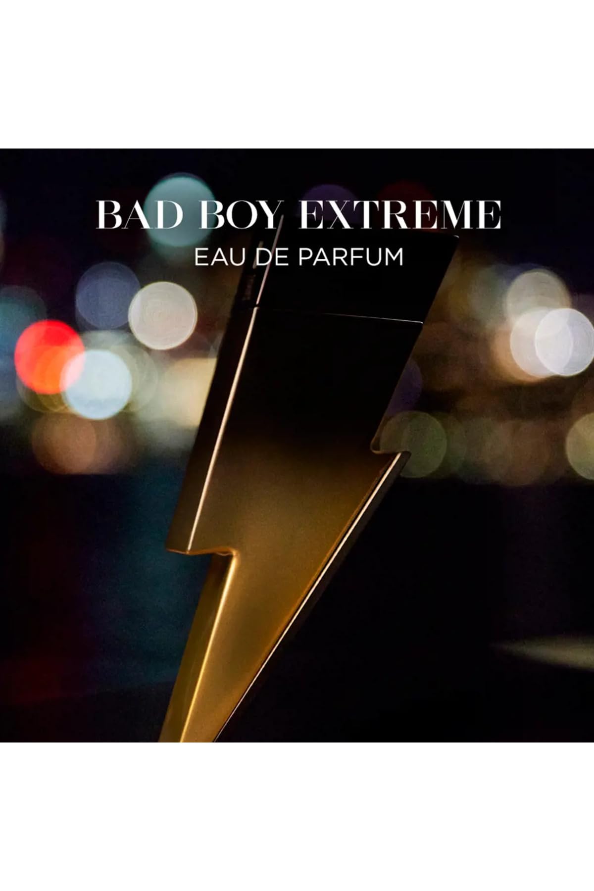 Carolina Herrera Bad Boy Extreme spray nozzle demonstrates lasting impression.