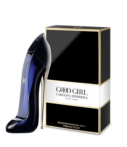 Carolina Herrera Good Girl EDP bottle side view, sleek night glamour.