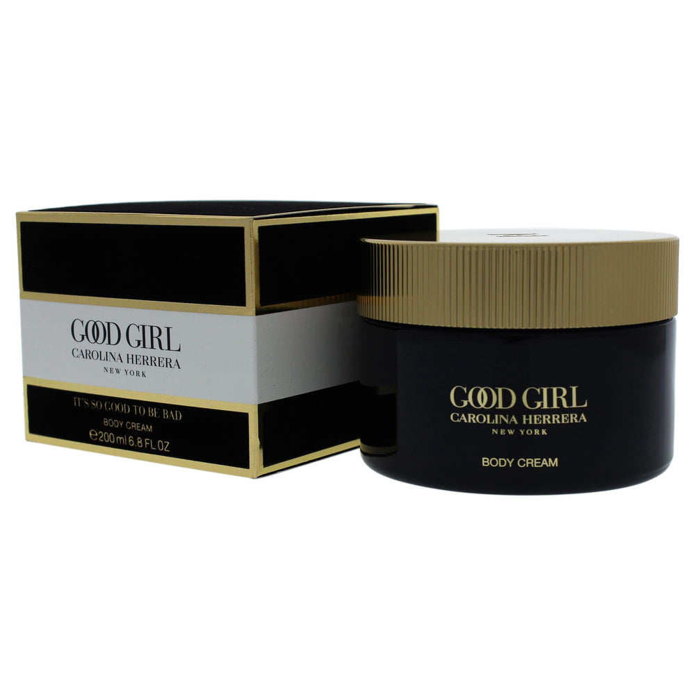 Carolina Herrera Good Girl travel-essential body cream for on-the-go hydration.