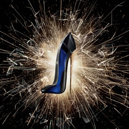 Carolina Herrera Good Girl worn on the wrist suggests versatile night wear.