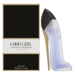 Carolina Herrera Good Girl Hair Mist bottle for women, long-lasting fragrance for daily wear.