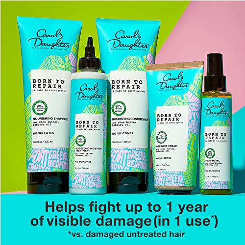 Carol's Daughter Born To Repair vegan color-safe label for curls