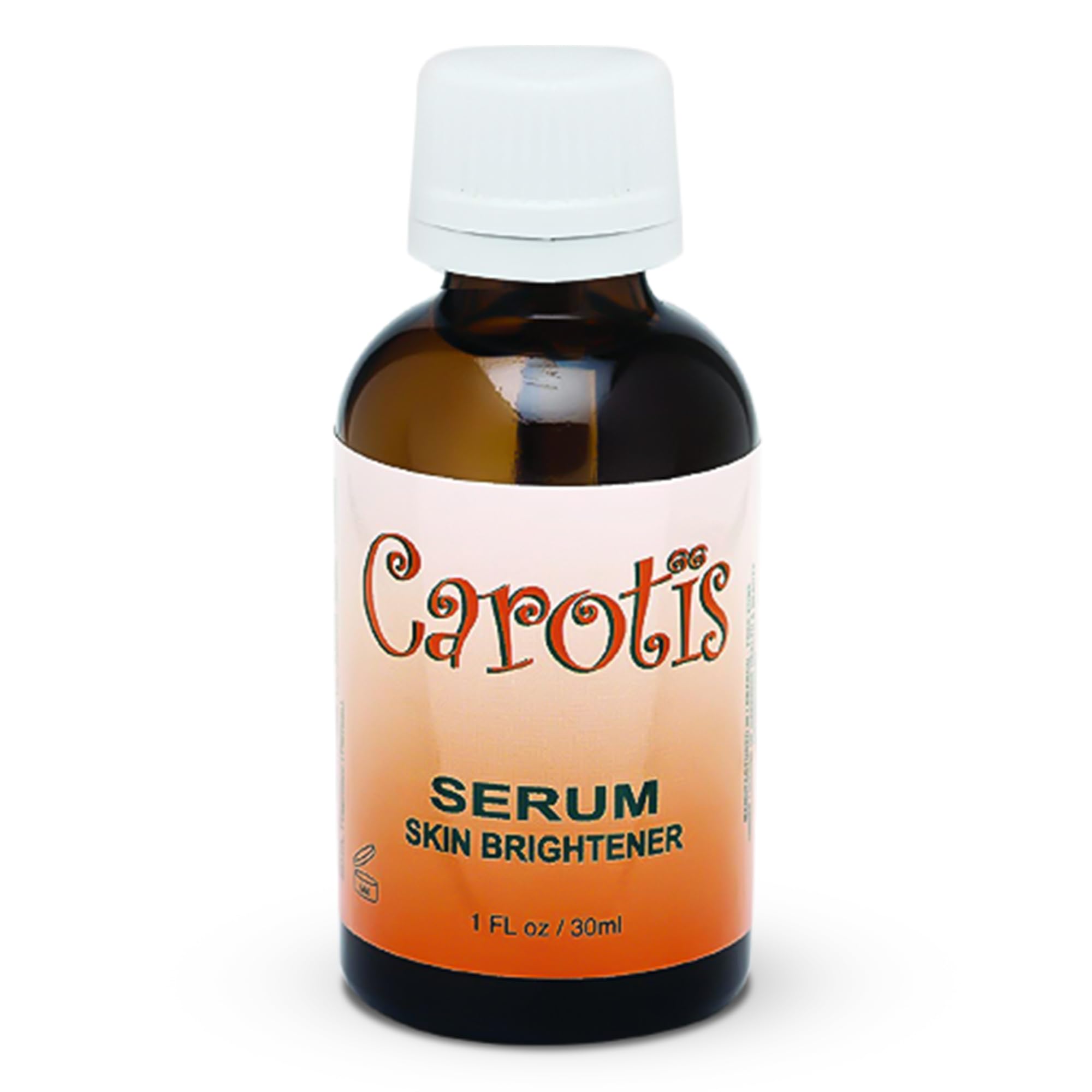 CAROTÏS Brightening Serum 1oz bottle shown for even skin tone and brightening